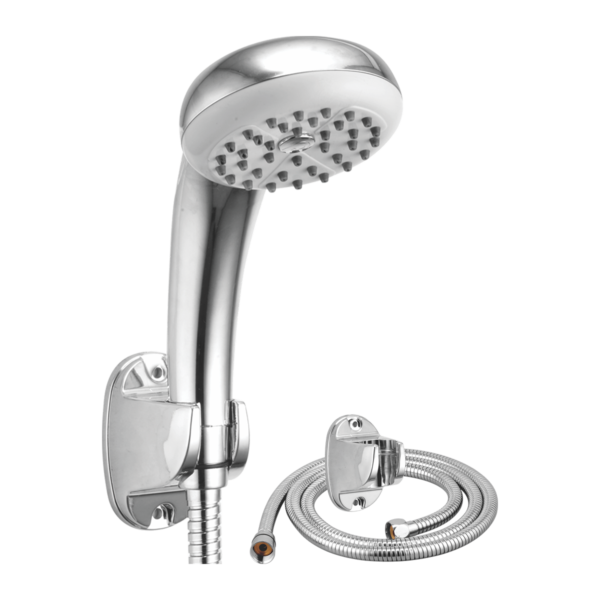 Mano Ducha Teléfono con flexible 1,5m  y soporte ABS Cromado. Pearl, Ref.: HS-470