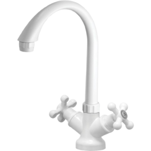 Mezcladora Monoblock Cuello Alto Cocina. Sparsh Pearl AF-420A Blanco