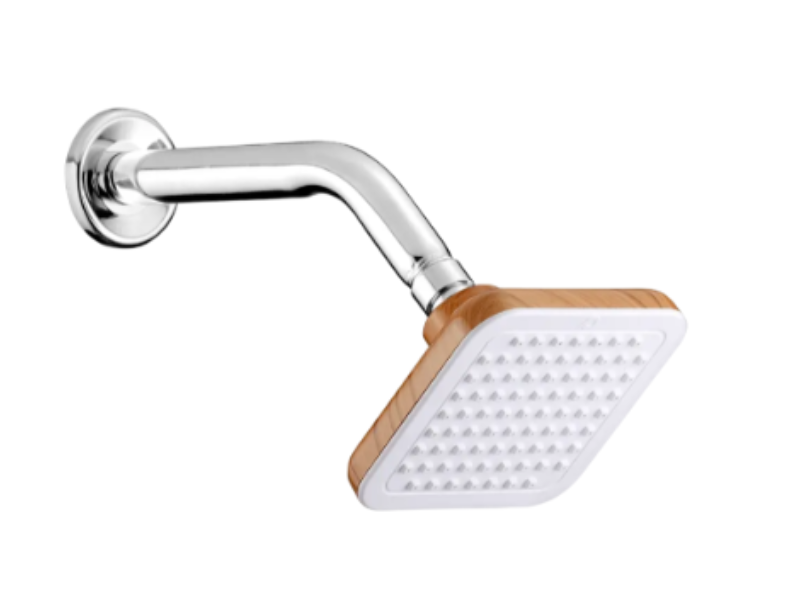 cabezal de ducha cuadrada 4"x4" con brazo en ángulo 9". pearl, ref.: shp 1452 cabezal de ducha cuadrada 4"x4" con brazo en ángulo 9". pearl, ref.: shp 1452
