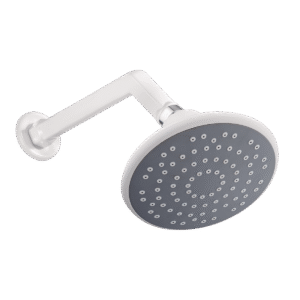 cabezal de ducha redonda 5" con brazo en ángulo 9". pearl, ref.: shp 1313