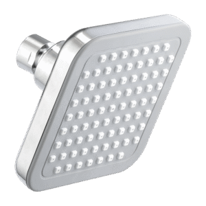 cabezal ducha cuadrada cromada 100mm x 100mm. pearl, ref.: shp 523